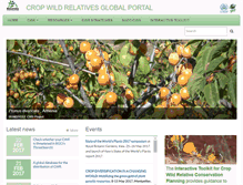 Tablet Screenshot of cropwildrelatives.org